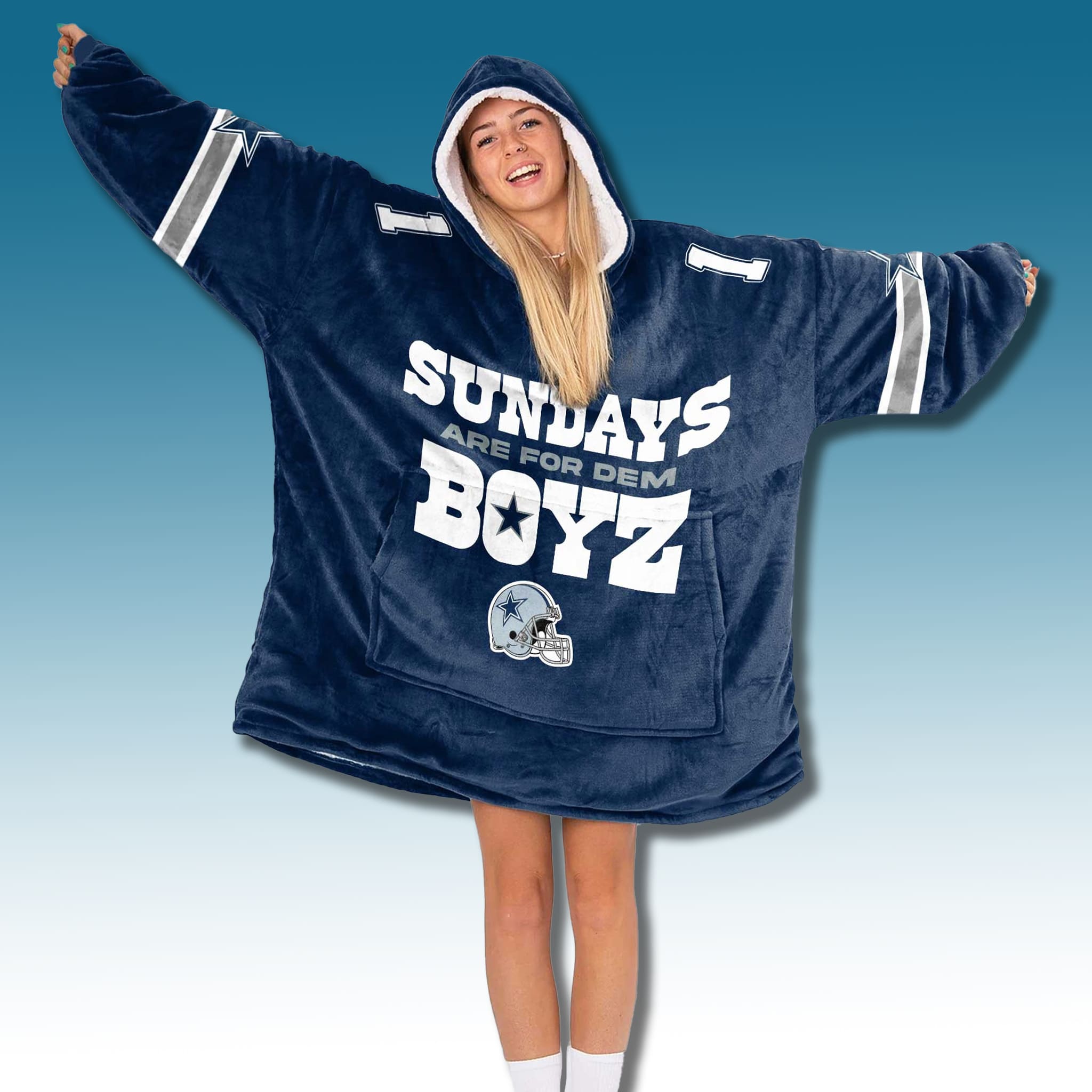 Cowboys Sundays Are For Dem Boyz Custom Blanket Hoodie 2 Dallas Cowboys Sundays Are For Dem Boyz Custom Blanket Hoodie 3