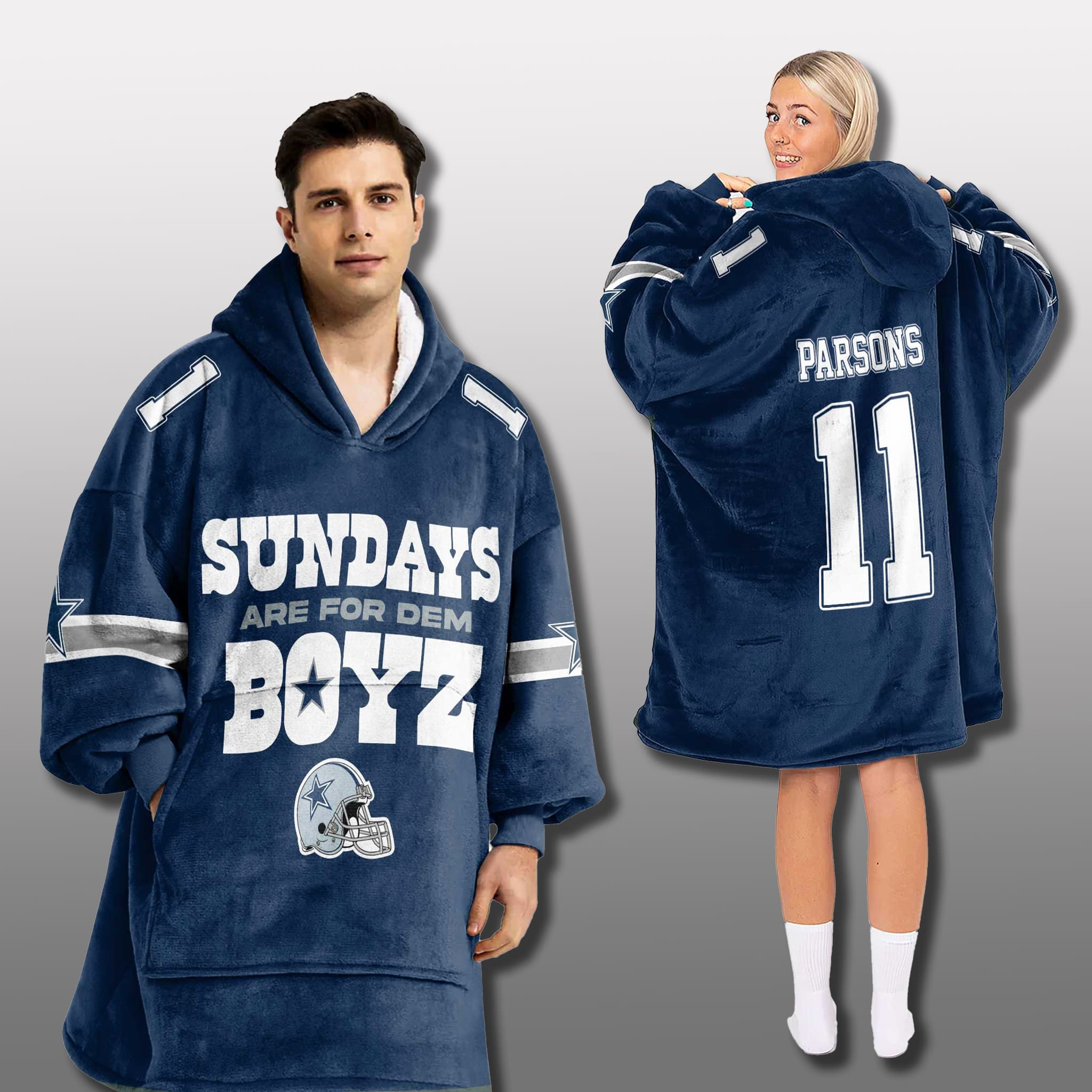 Dallas Cowboys Sundays Are For Dem Boyz Custom Blanket Hoodie Dallas Cowboys Sundays Are For Dem Boyz Custom Blanket Hoodie