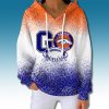 Denver Broncos 2025 Christmas Gradient Waffle Hoodie