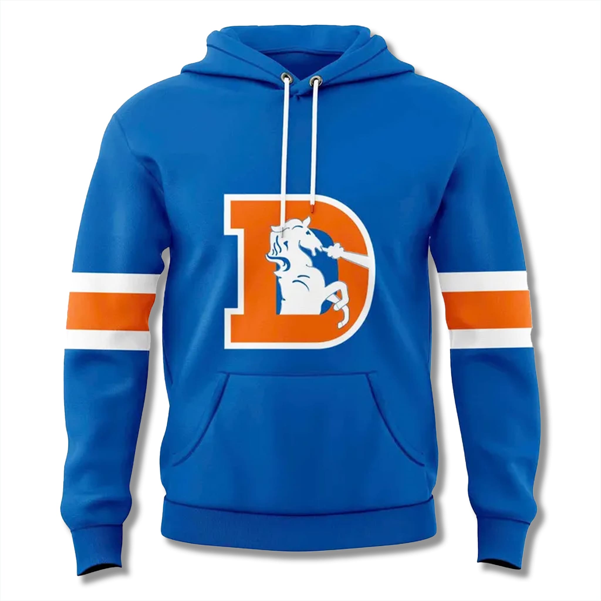 Broncos Classic Throwback 1977 Collection Blue Hoodie 2 Denver Broncos Classic Throwback 1977 Collection Blue Hoodie