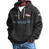 Broncos Waffle Quarter Zip Hoodie 2025 5 Denver Broncos Quarter Zip Waffle Hoodie 2025 2