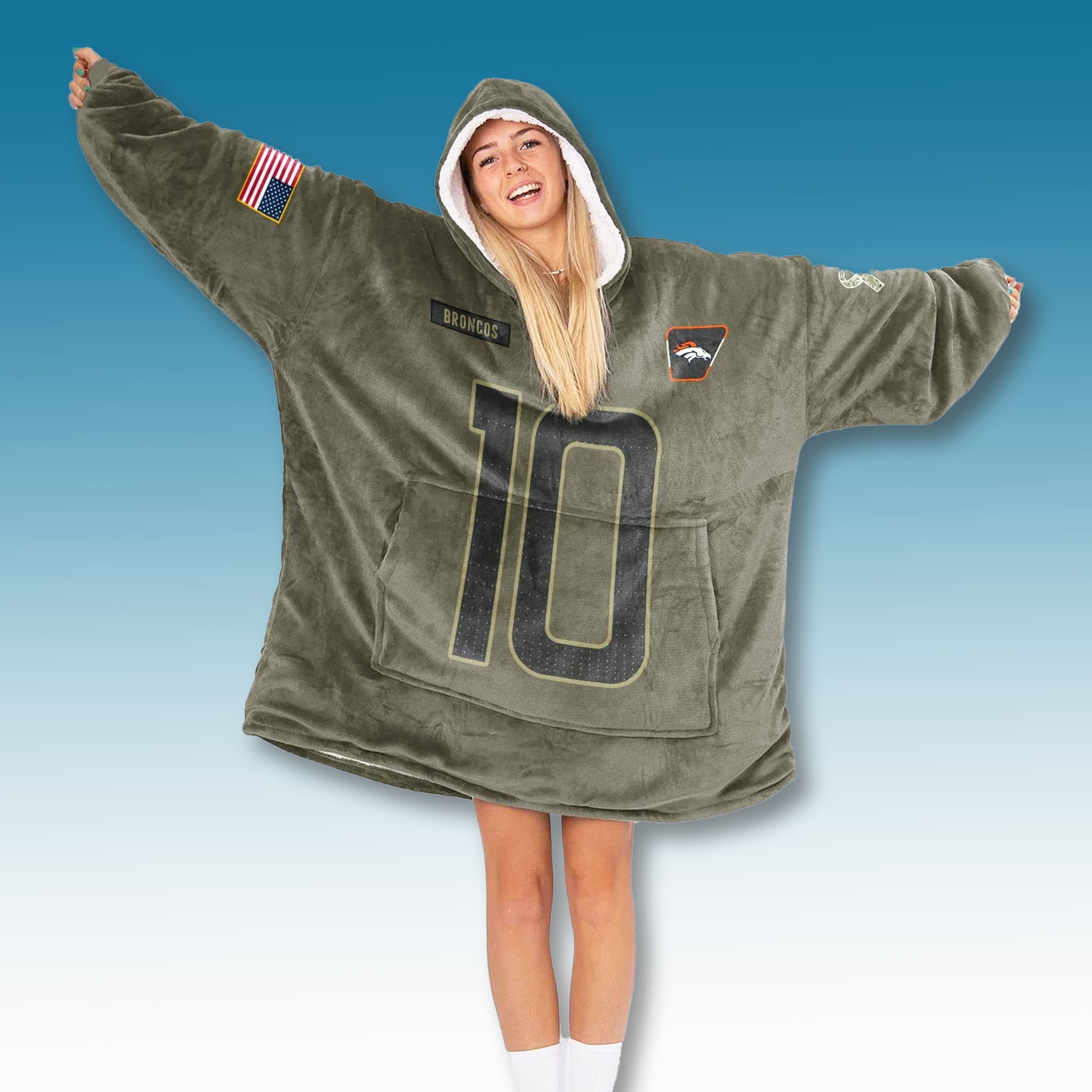 Broncos Salute To Service Blanket Hoodie 4 Denver Broncos Salute To Service Blanket Hoodie