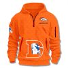Broncos Throwback 1977 Quarter Zip Hoodie 3 Denver Broncos Throwback 1977 Quarter Zip Hoodie