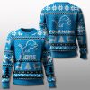 Detroit Lions 2025 Personalized Ugly Christmas Sweater 1