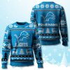Detroit Lions 2025 Personalized Ugly Christmas Sweater