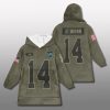 Detroit Lions 2025 Salute To Service Blanket Hoodie