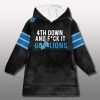 Detroit Lions 4th Down And Fuck It Unisex Blanket Hoodie 3