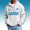 Detroit Lions Quarter Zip Waffle Hoodie 2025 4
