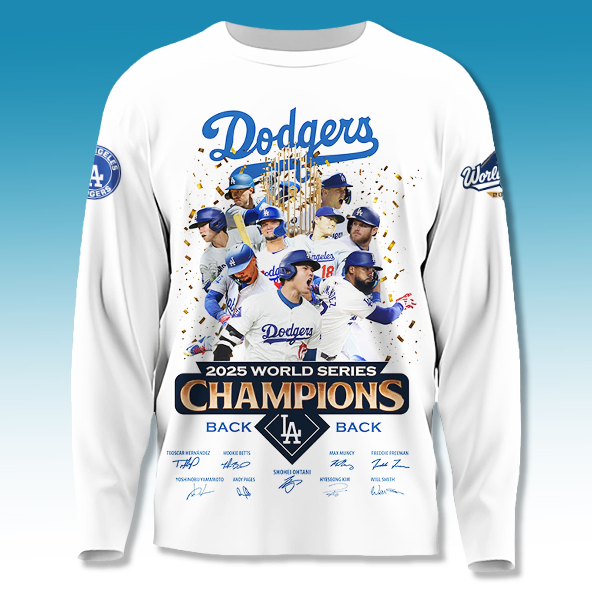 Dodger Back To Back Champions World Series Sweatshirt 1 Dodger Back To Back Champions World Series Sweatshirt 1