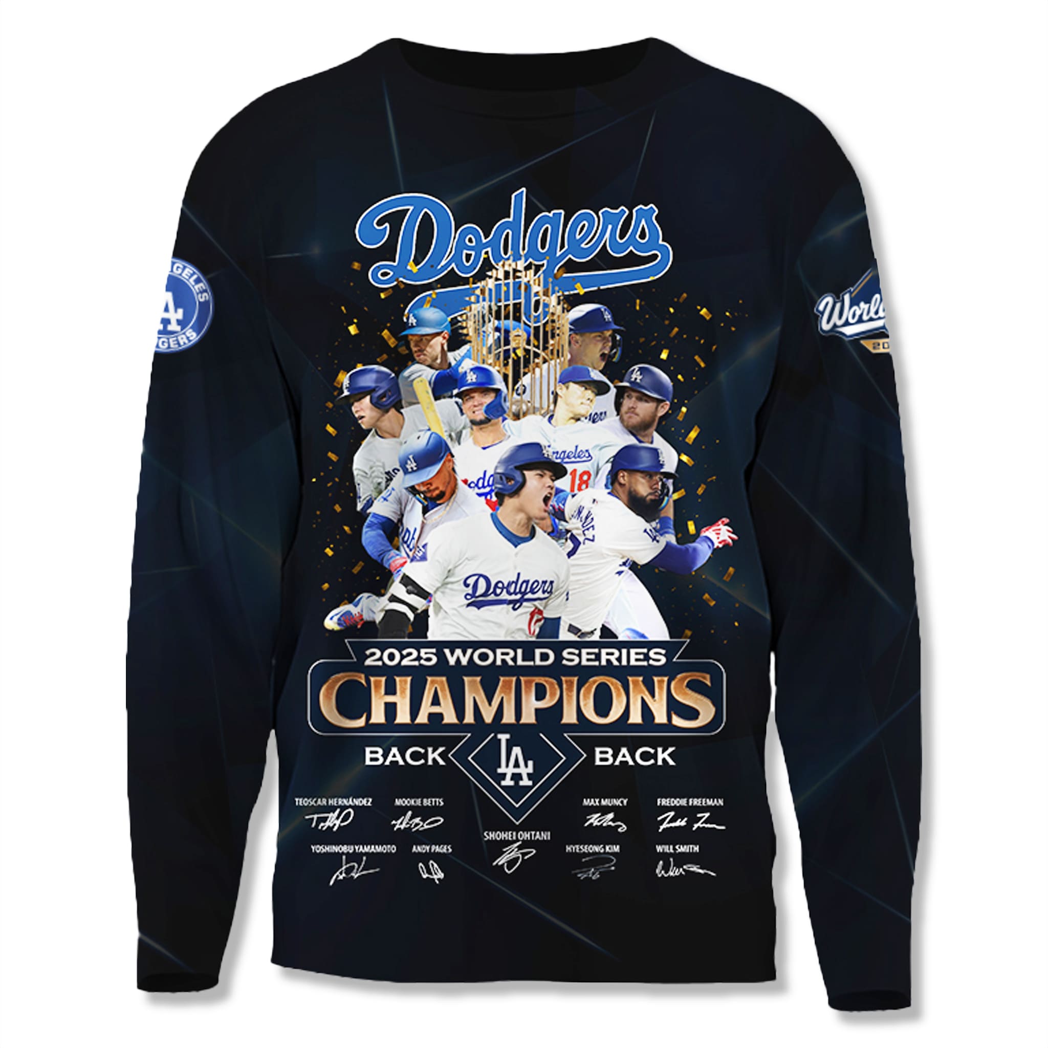 Dodger Back To Back Champions World Series Sweatshirt 3 Dodger Back To Back Champions World Series Sweatshirt