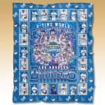Dodgers 9-Time World Series Champions 2025 Blanket