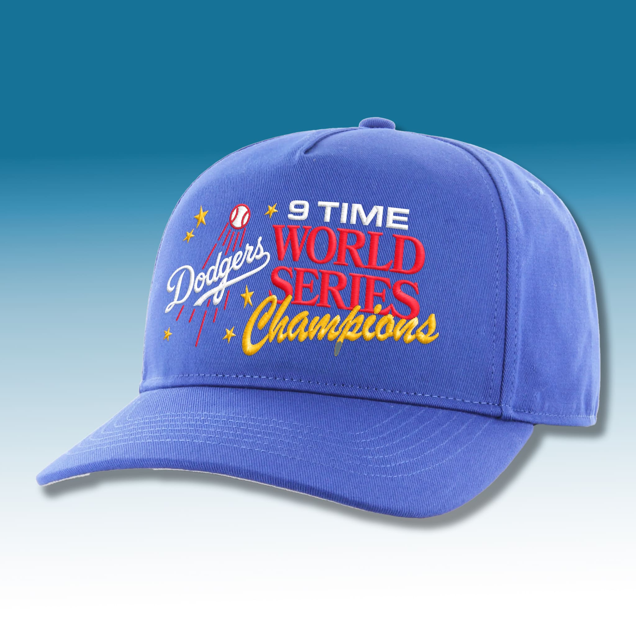 Dodgers 9 Time World Series Champs Hat 1 Dodgers 9 Time World Series Champs Hat 1