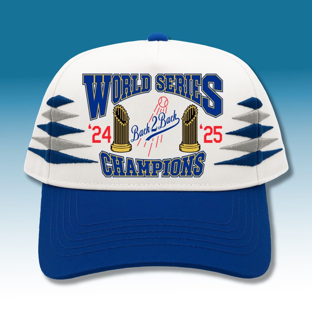 記念グッズ Dodgers Champions Fitted Cap 7 5/8 Dodgers-Back-To-Back-World-