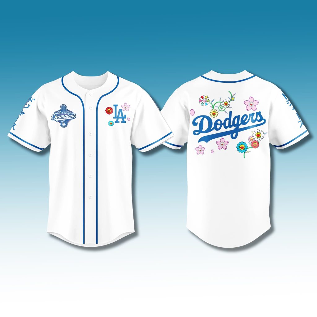 Dodgers Takashi Murakami World Series 2025 Cherry Blossom Jersey
