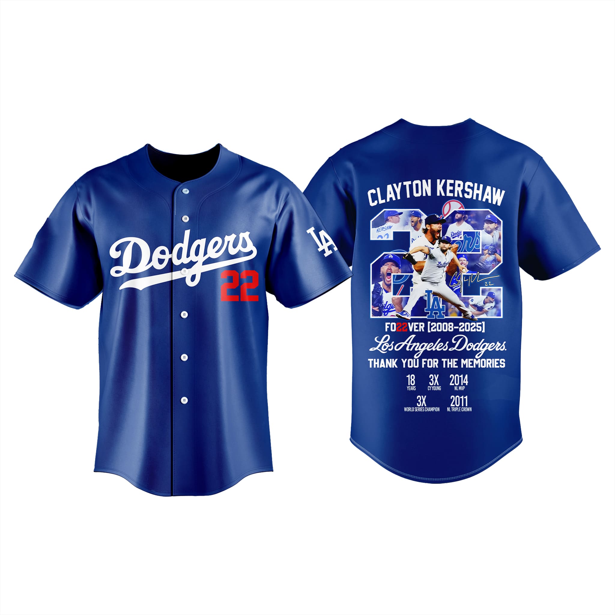 Dodgers Thank You Clayton Kershaw 22 Jersey 1 Dodgers Thank You Clayton Kershaw 22 Jersey