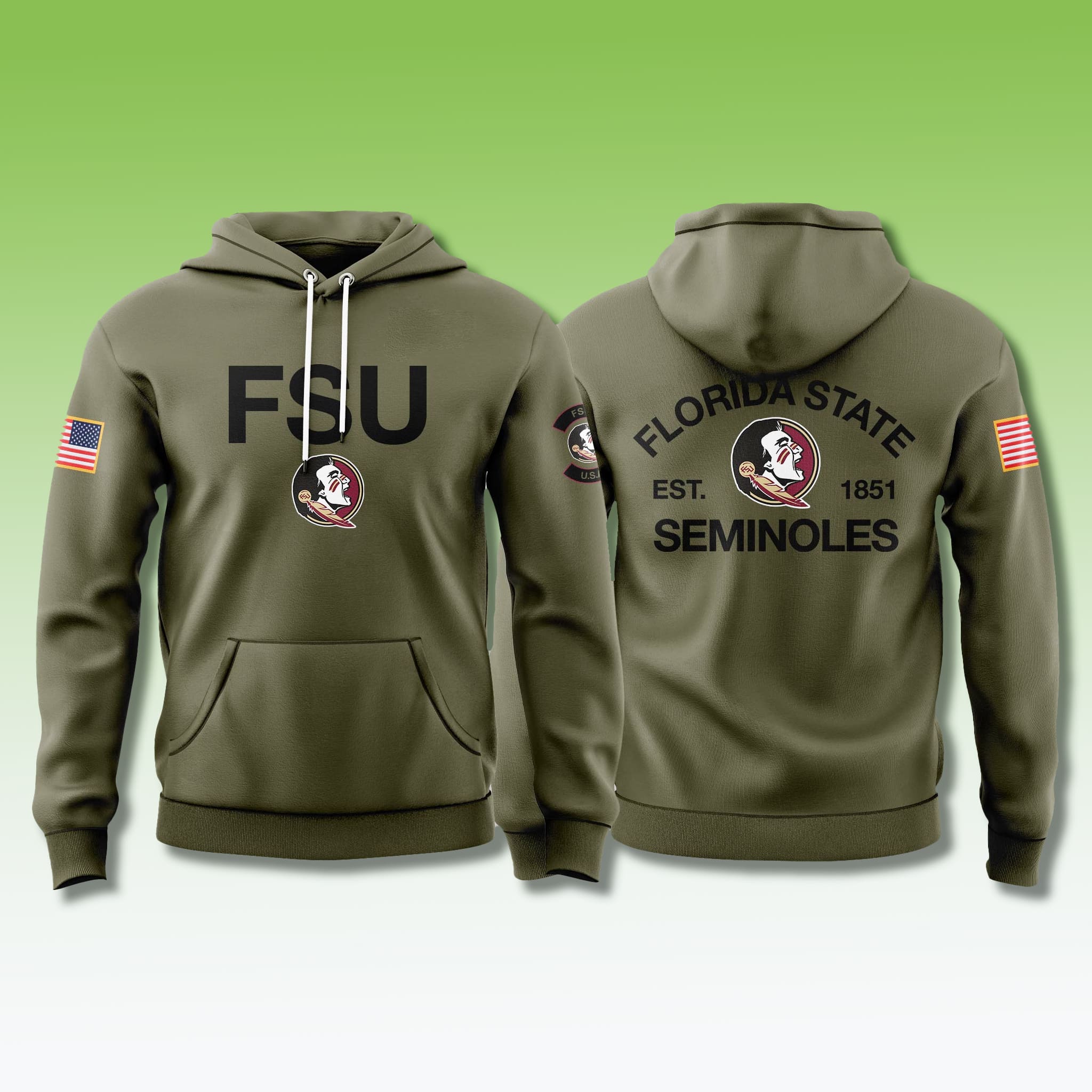 Florida State Seminoles Military Appreciation Hoodie 2025 2 Florida State Seminoles Military Appreciation Hoodie 2025 2