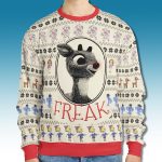 Freak Rudolph the Red Nosed Reindeer Ugly Christmas Sweater