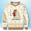 Fried Chicken Smoking Ugly Christmas Sweater