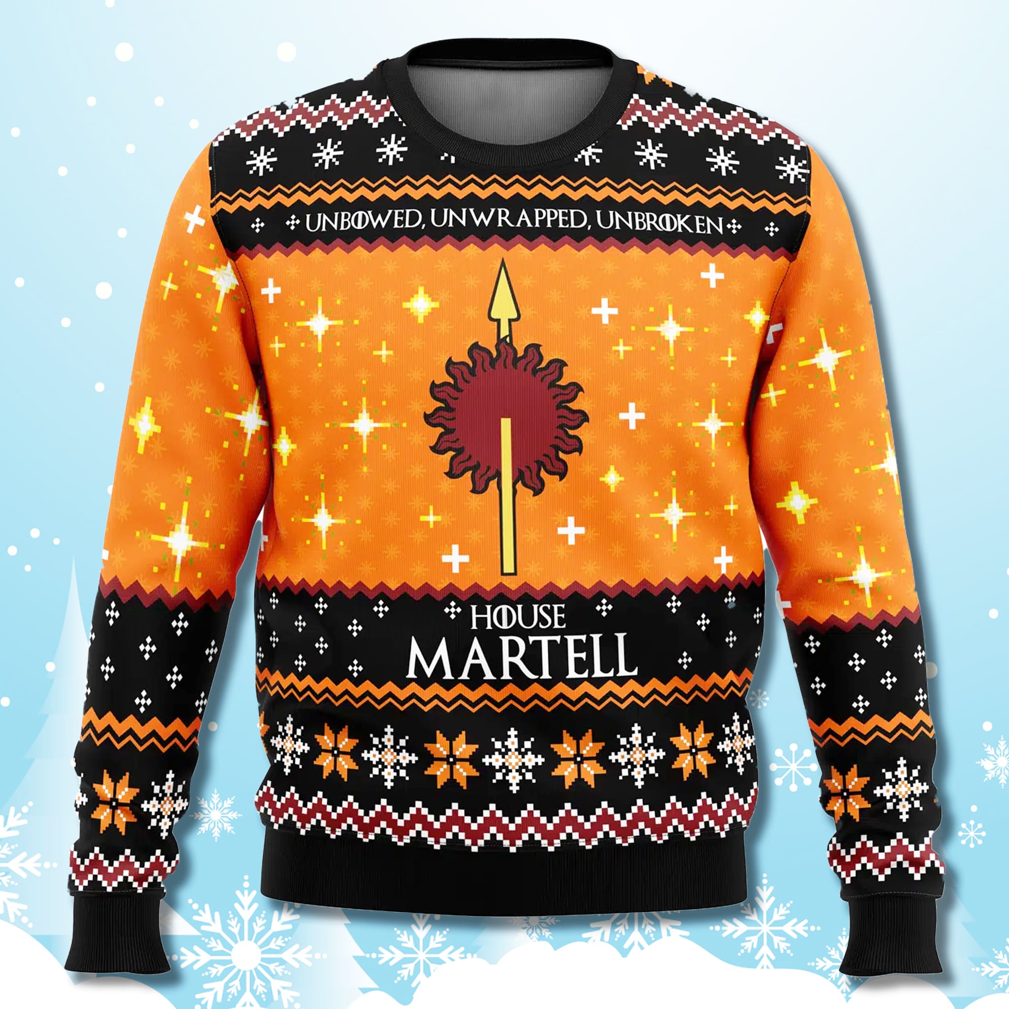 Game of Thrones House Martell Christmas Ugly Sweater 3 Game of Thrones House Martell Christmas Ugly Sweater