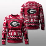Georgia Bulldogs Christmas Personalized Ugly Sweater 2025