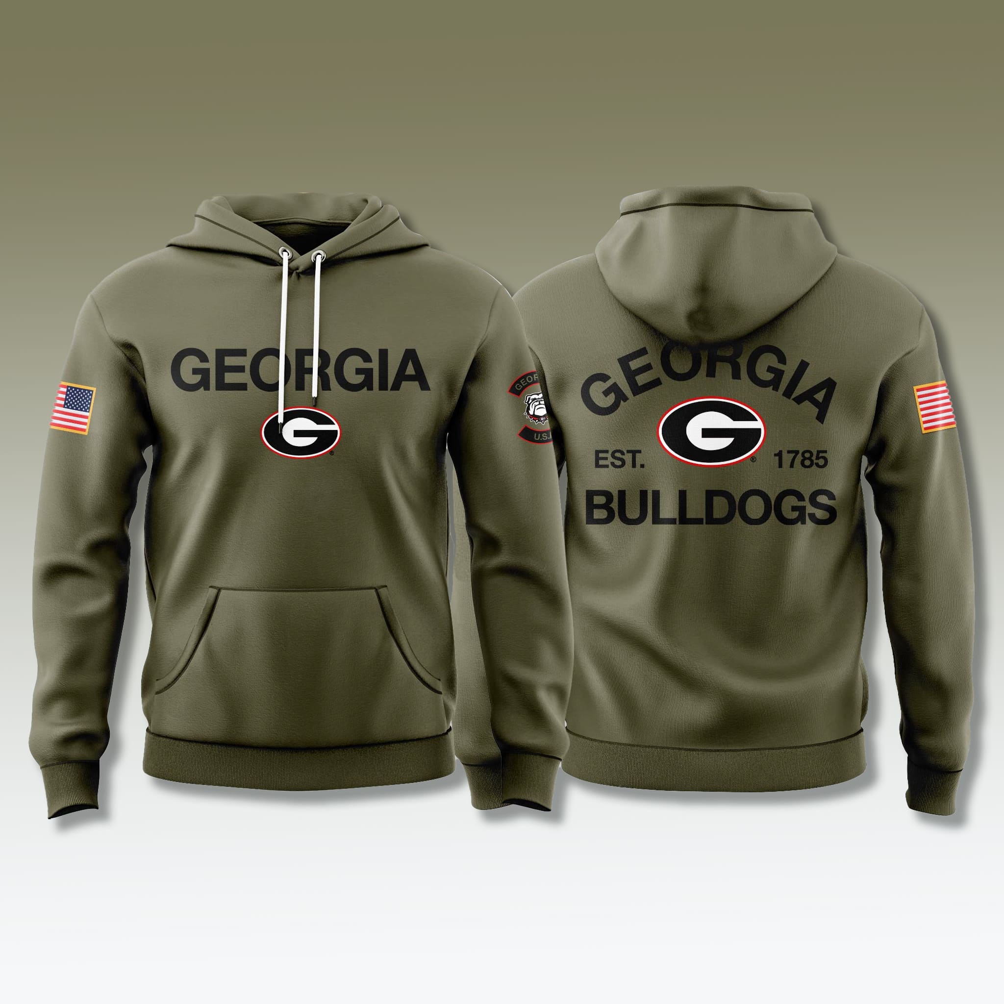 Georgia Bulldogs Military Appreciation Hoodie 2025 Georgia Bulldogs Military Appreciation Hoodie 2025