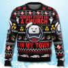 Ghost Busters Nobody Steps On A Church In My Town Christmas Ugly Sweater