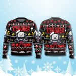 Ghost Busters Nobody Steps On A Church In My Town Christmas Ugly Sweater