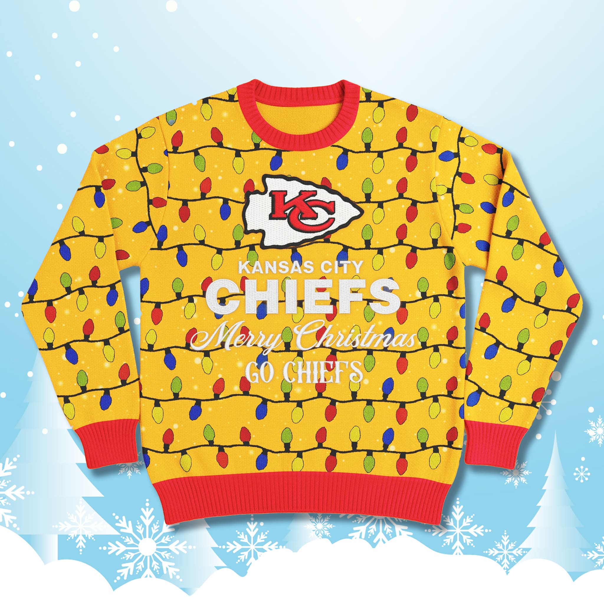 Go Chiefs 2025 Ugly Christmas Sweater 1 Go Chiefs 2025 Ugly Christmas Sweater 1