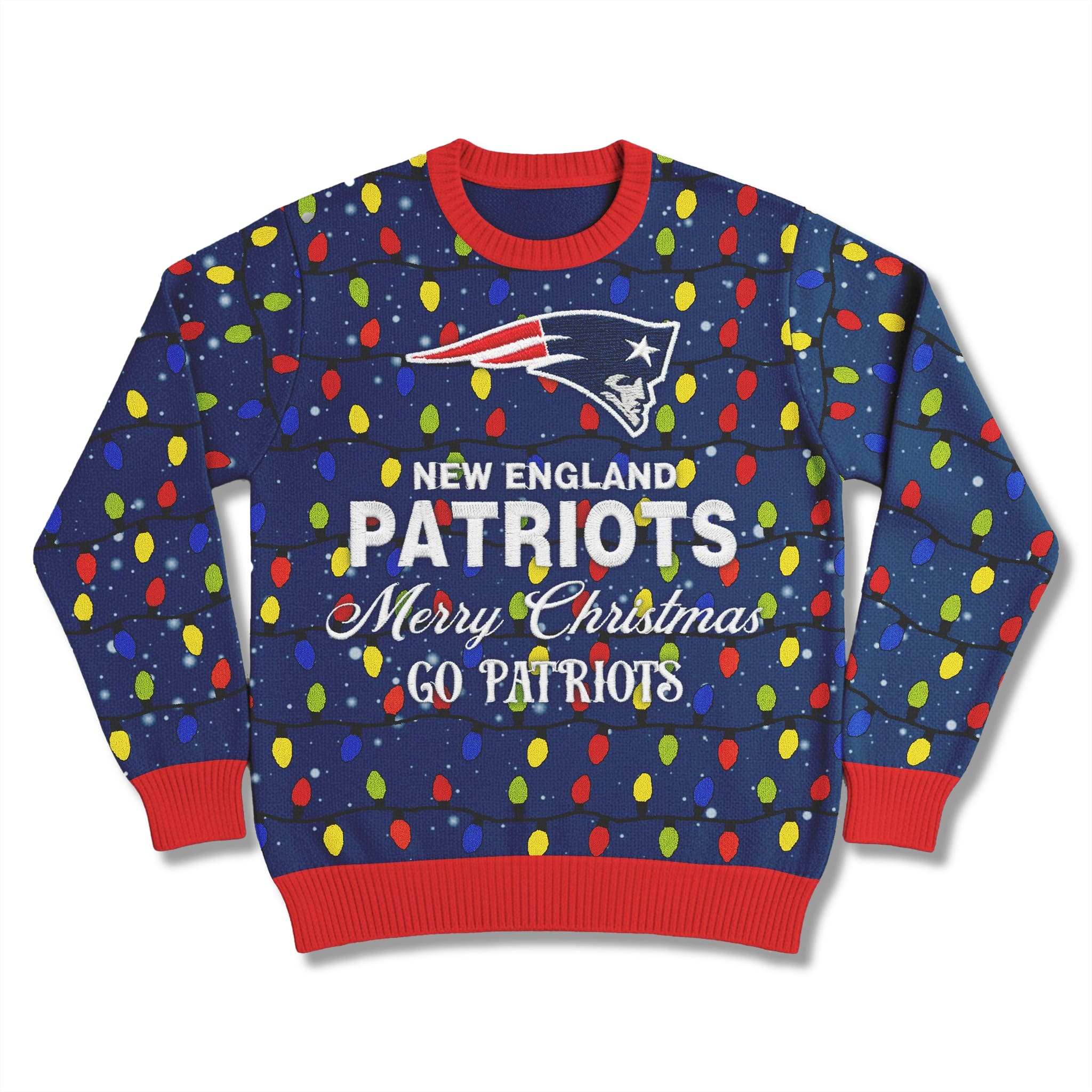 Go Patriots 2025 Ugly Christmas Sweater 1 Go Patriots 2025 Ugly Christmas Sweater 1