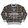 Go Raiders Christmas Fairy Lights Ugly Sweater 1