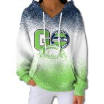 Go Seahawks 2025 Christmas Gradient Waffle Hoodie