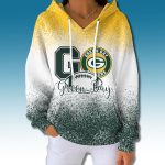 Packers 2025 Christmas Gradient Waffle Hoodie