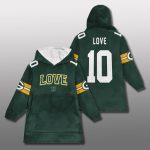 Packers Love 10 Unisex Blanket Hoodie