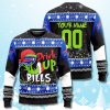 Grinch Drink Up Bills Ugly Christmas Sweater 1