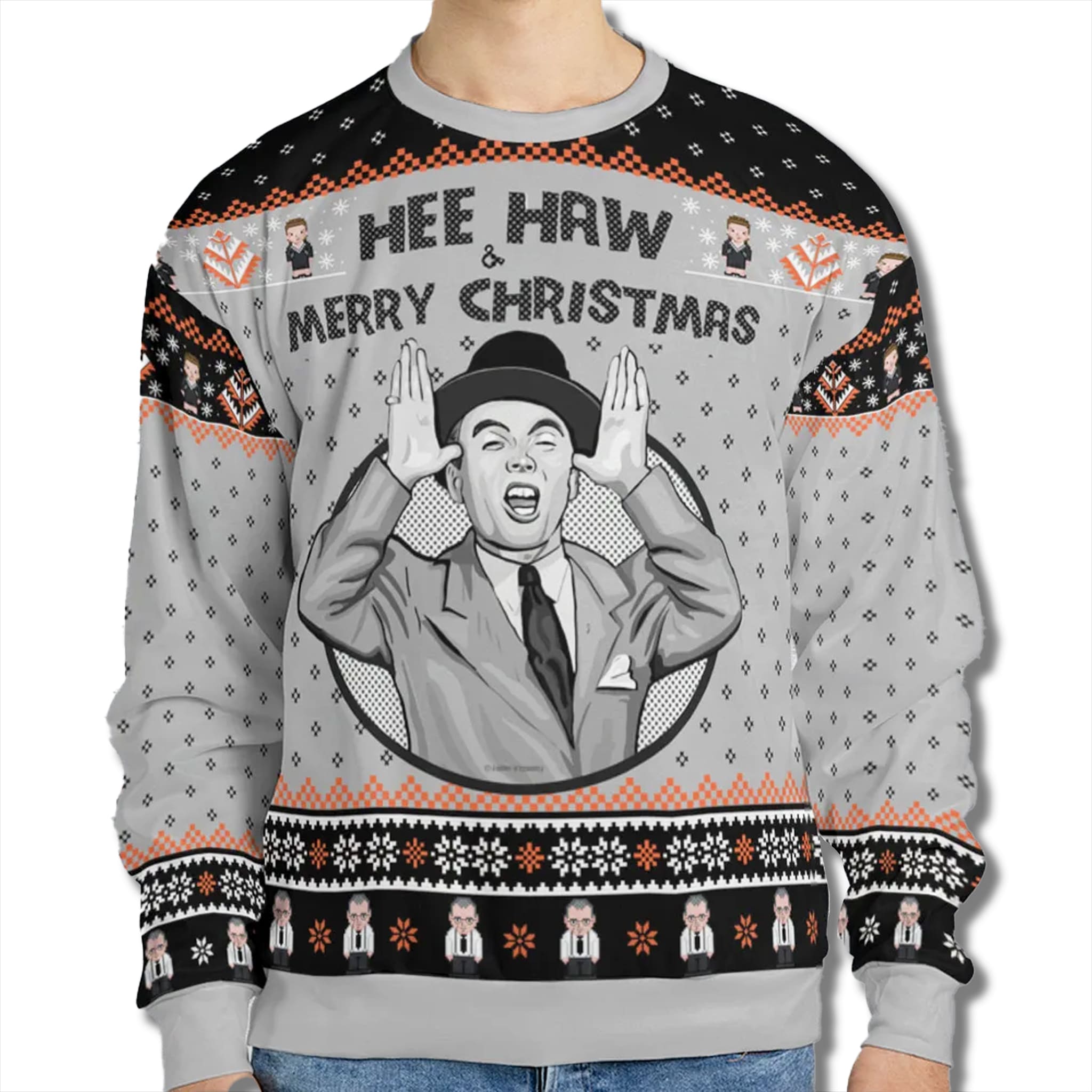 Hee Haw and Merry Christmas Ugly Sweater 1 Hee Haw and Merry Christmas Ugly Sweater 2