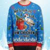 Hes Making A List Bin Chicken It Twice Ugly Christmas Sweater