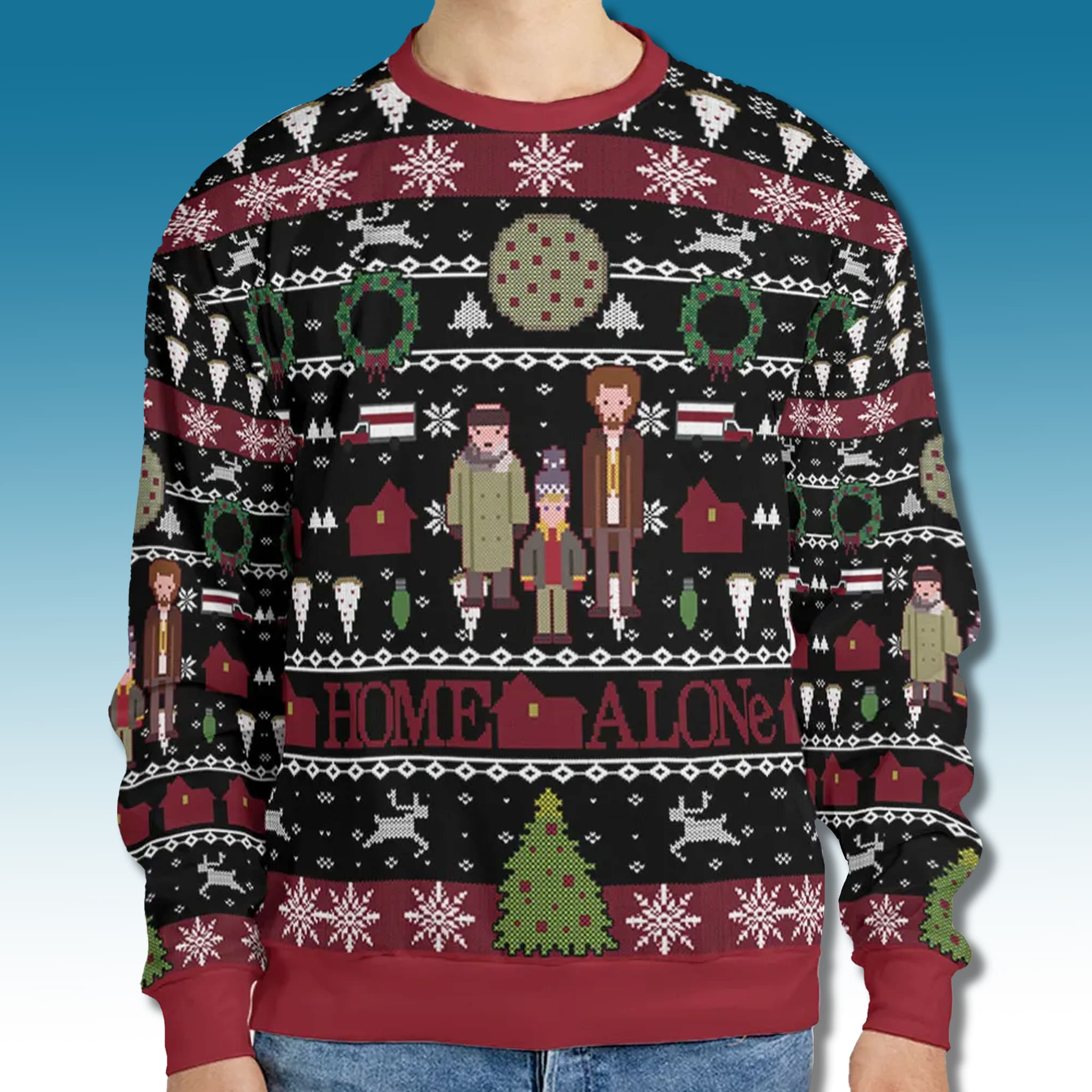 Home Alone Holiday Mischief Ugly Christmas Sweater 2 Home Alone Holiday Mischief Ugly Christmas Sweater 2