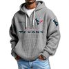 Houston Texans Quarter Zip Waffle Hoodie 2025 2