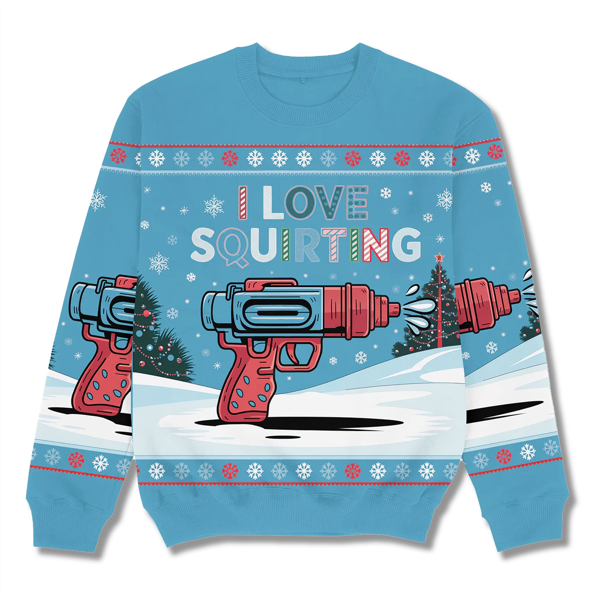 I Love Squirting Christmas Ugly Sweater 1 I Love Squirting Christmas Ugly Sweater 2