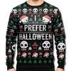 I Prefer Halloween Ugly Christmas Sweater 1