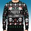 I Prefer Halloween Ugly Christmas Sweater