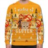 I Refuse to Tolerate Gluten Cat Meme Ugly Christmas Sweater 3 I Refuse to Tolerate Gluten Cat Meme Ugly Christmas Sweater