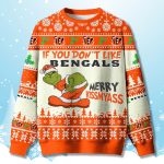 If You Don't Like Bengals Merry Kissmyass Ugly Sweater
