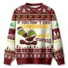 If You Dont Like Commanders Merry Kissmyass Grnch Ugly Sweater 1