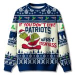 If You Don't Like Patriots Grnch Ugly Christmas Sweater