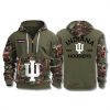 Indiana Hoosiers Military Camo Quarter Zip Hoodie 2025 1