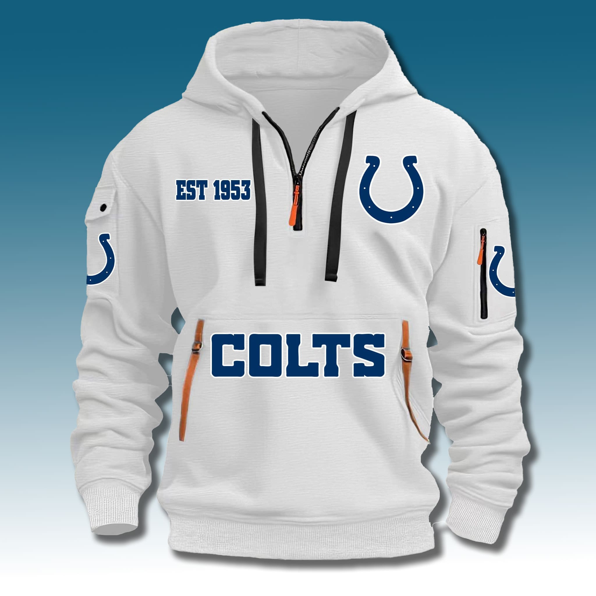 Colts EST 1953 Quarter Zip Hoodie 1 Indianapolis Colts EST 1953 Quarter Zip Hoodie 1
