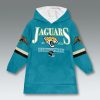 Jaguars AFC South Custom Blanket Hoodie 5 Jacksonville Jaguars AFC South Custom Blanket Hoodie
