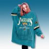 Jaguars AFC South Custom Blanket Hoodie 4 Jacksonville Jaguars AFC South Custom Blanket Hoodie