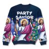 Jesus Party Savior Funny Christmas Ugly Sweater 2